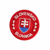 Nášivka kruh Slovensko Slovakia červená